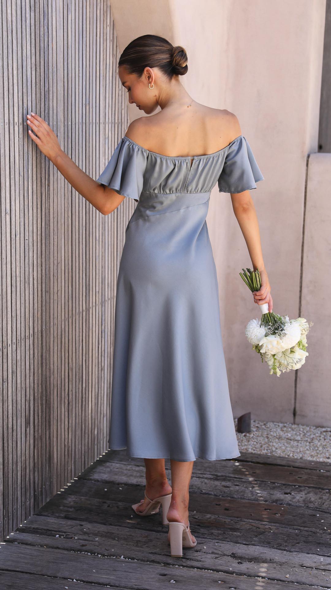 Nalani | Off-Shoulder Maxi Jurk met Vlindermouwen