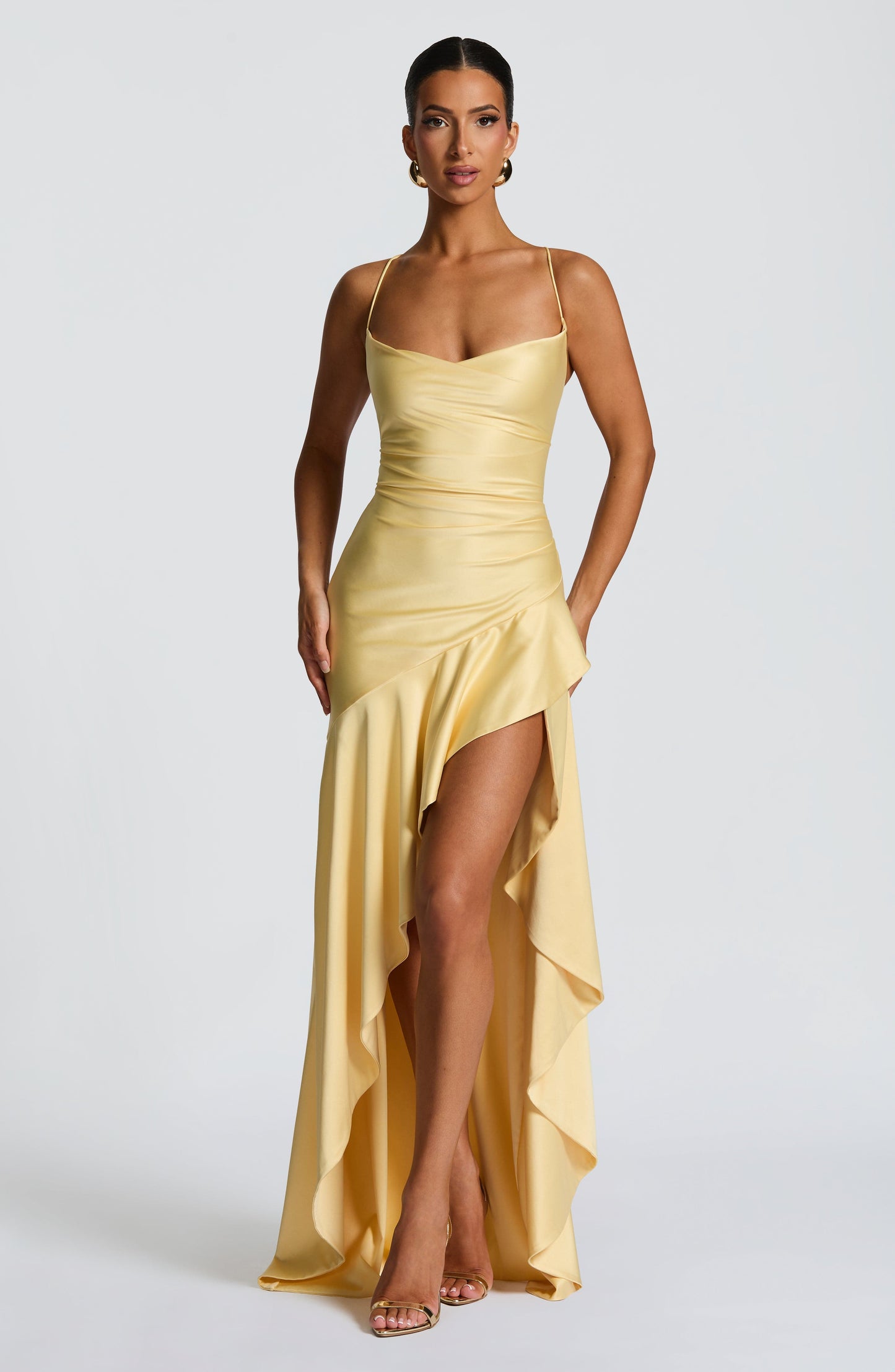 Samira Maxi Dress - Lemon