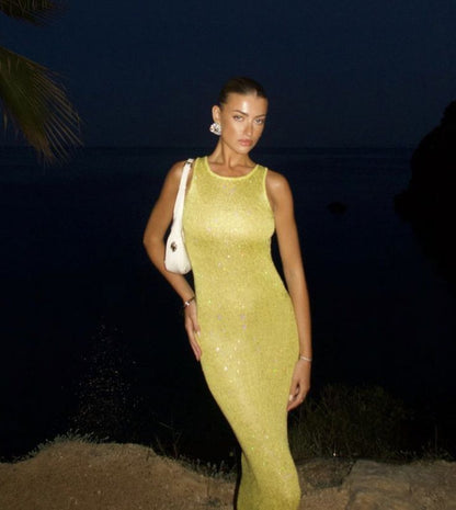 Elsie | Mouwloze Maxi-jurk