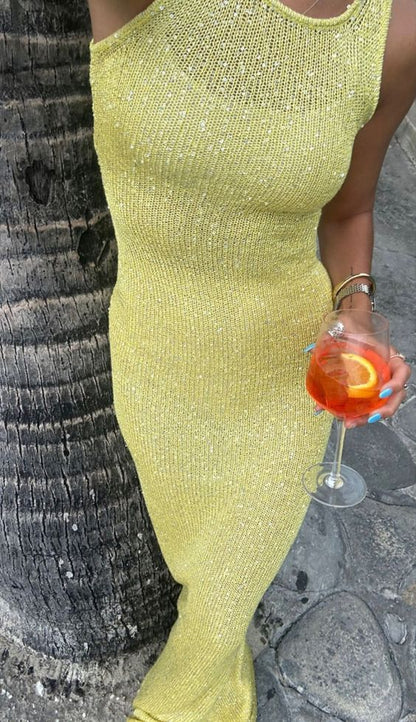 Elsie | Mouwloze Maxi-jurk