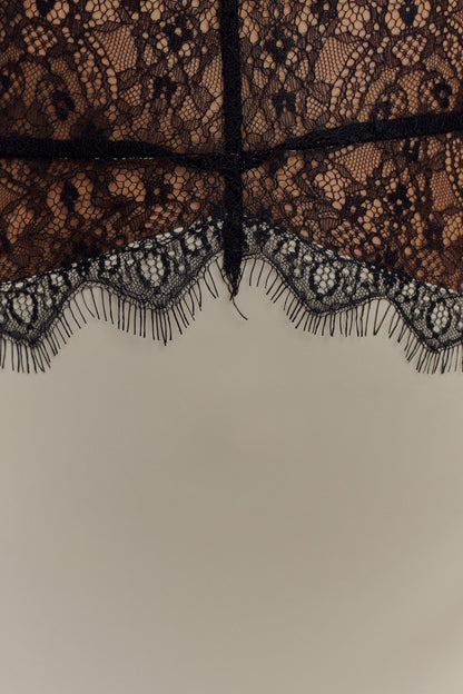 Celina Lace&Latin Satin dress