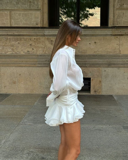 Brynlee | Plissé Mini Jurk