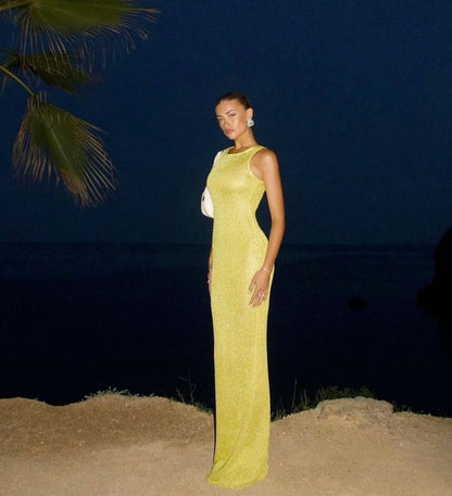 Elsie | Mouwloze Maxi-jurk