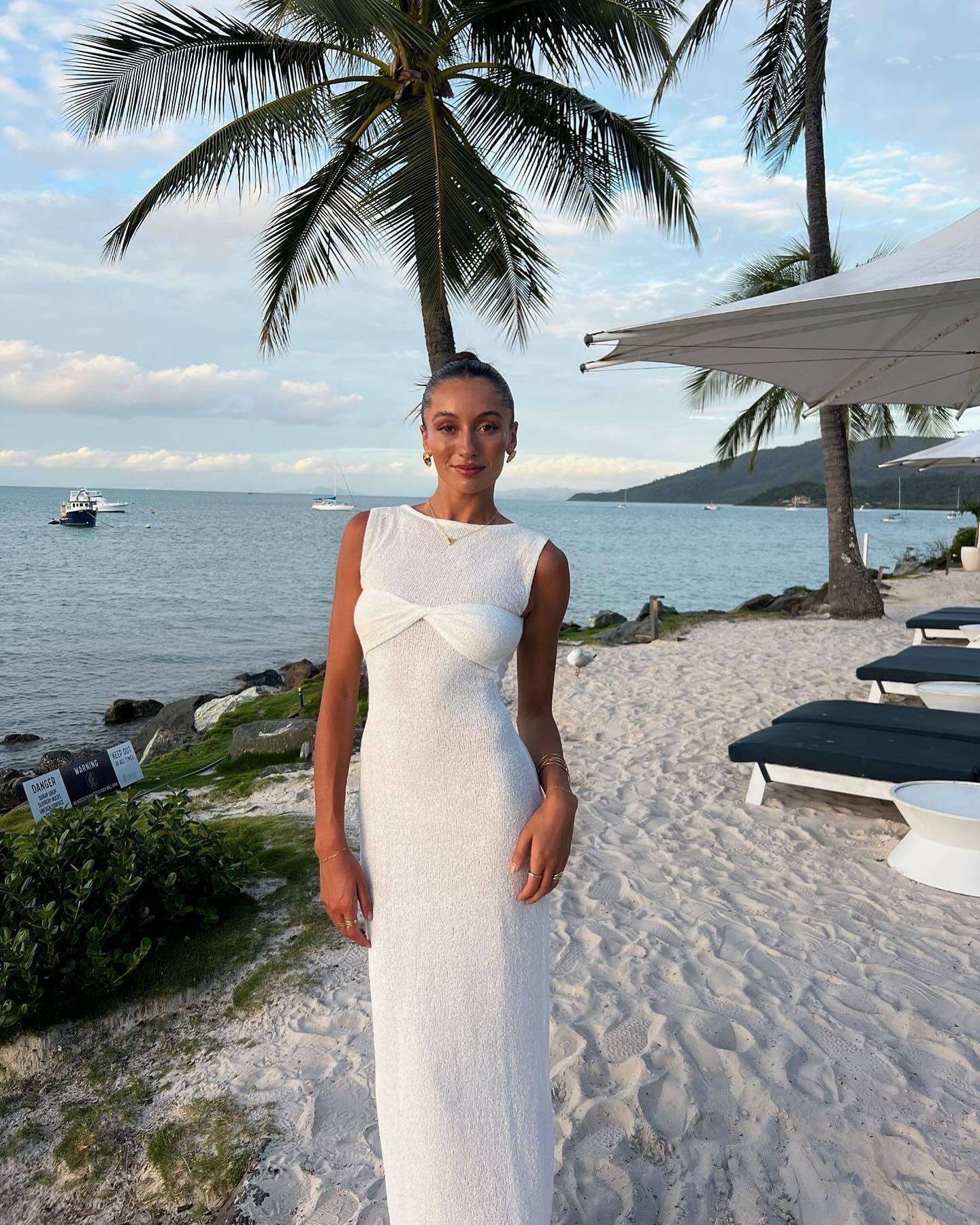 Mika | Ronde Hals Gebreide Maxi Jurk