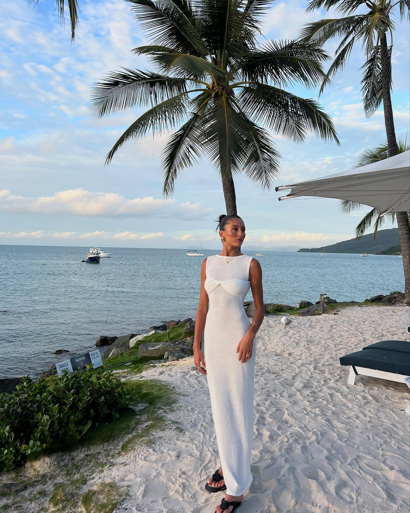 Mika | Ronde Hals Gebreide Maxi Jurk