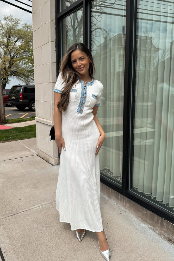 Rhoswen | Azure Kraag Jurk