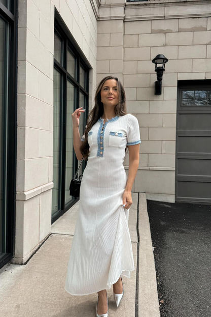 Rhoswen | Azure Kraag Jurk