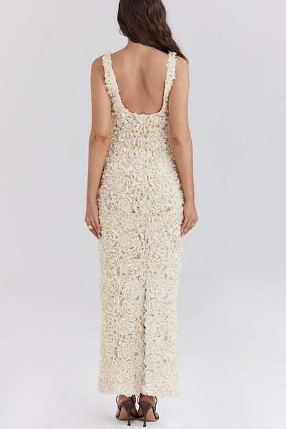 Lyra | Bloemen Backless Maxi Jurk