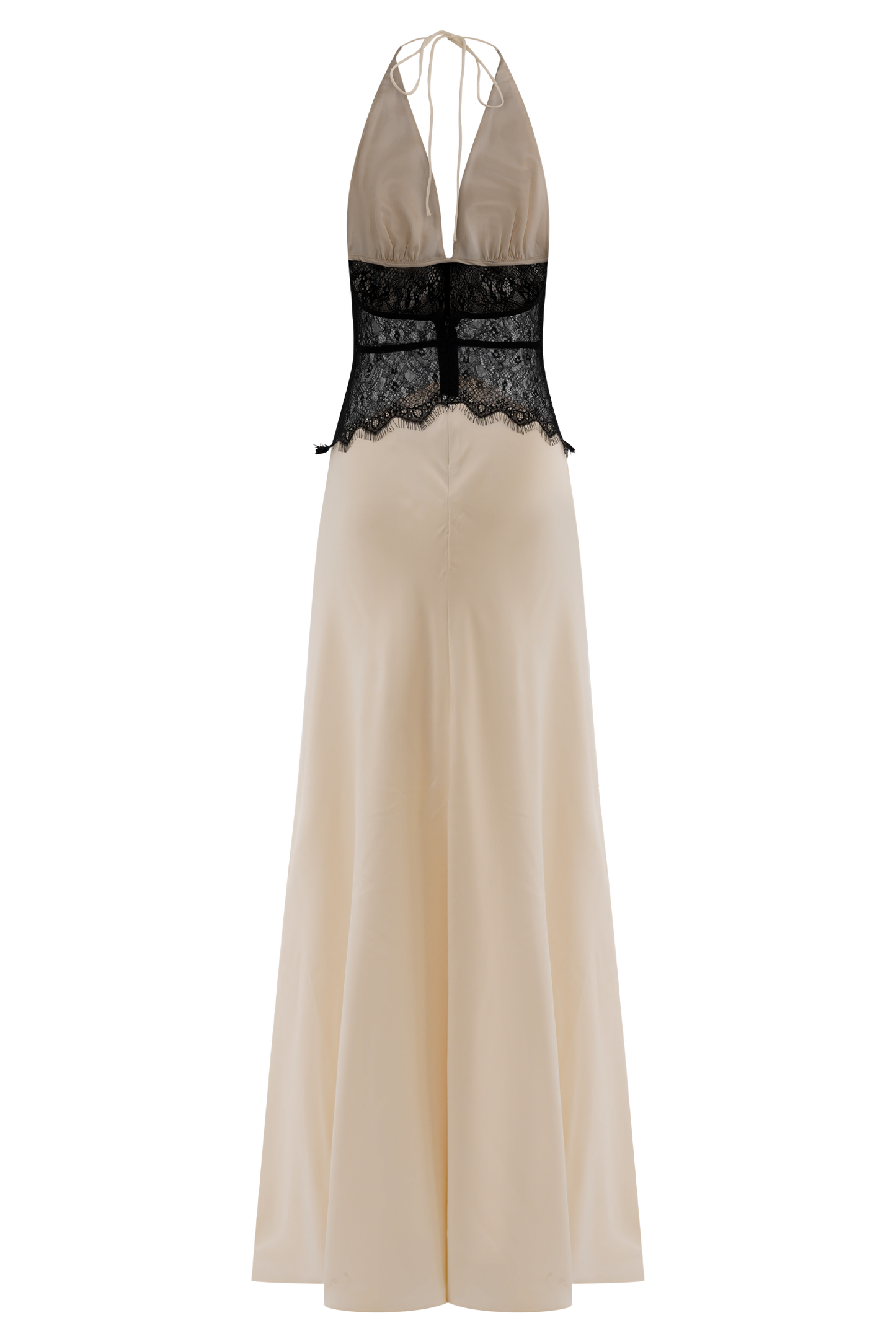Celina Lace&Latin Satin dress