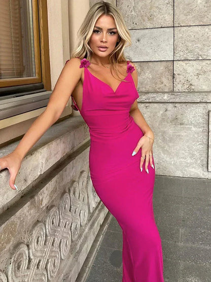 Uxie | Rosecurve Satijnen Jurk