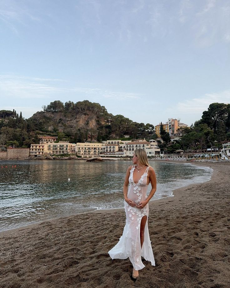 Aylee | Materniteit Mouwloze Taille Jurk van Kant