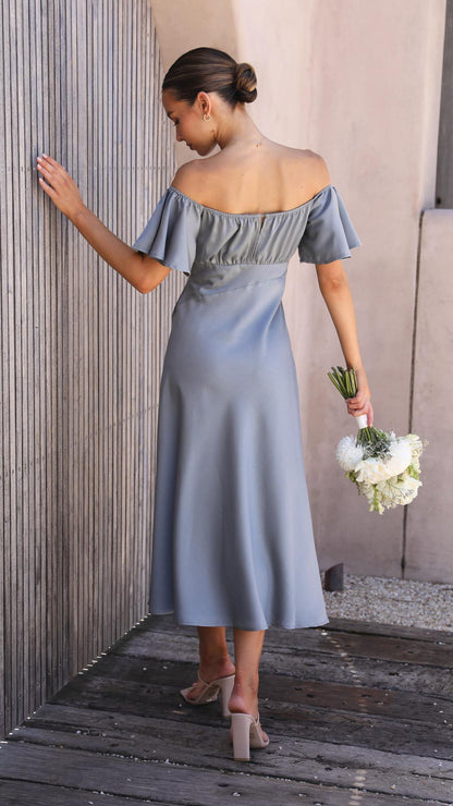 Nalani | Off-Shoulder Maxi Jurk met Vlindermouwen