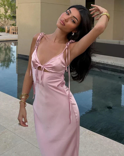 Hestia | Elegante Satijnen Jurk