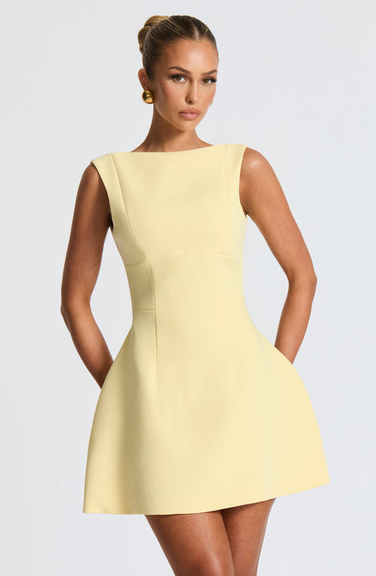 Alana Mini Dress - Lemon