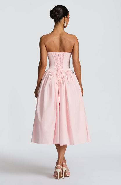 Darla Midi Dress - Blush