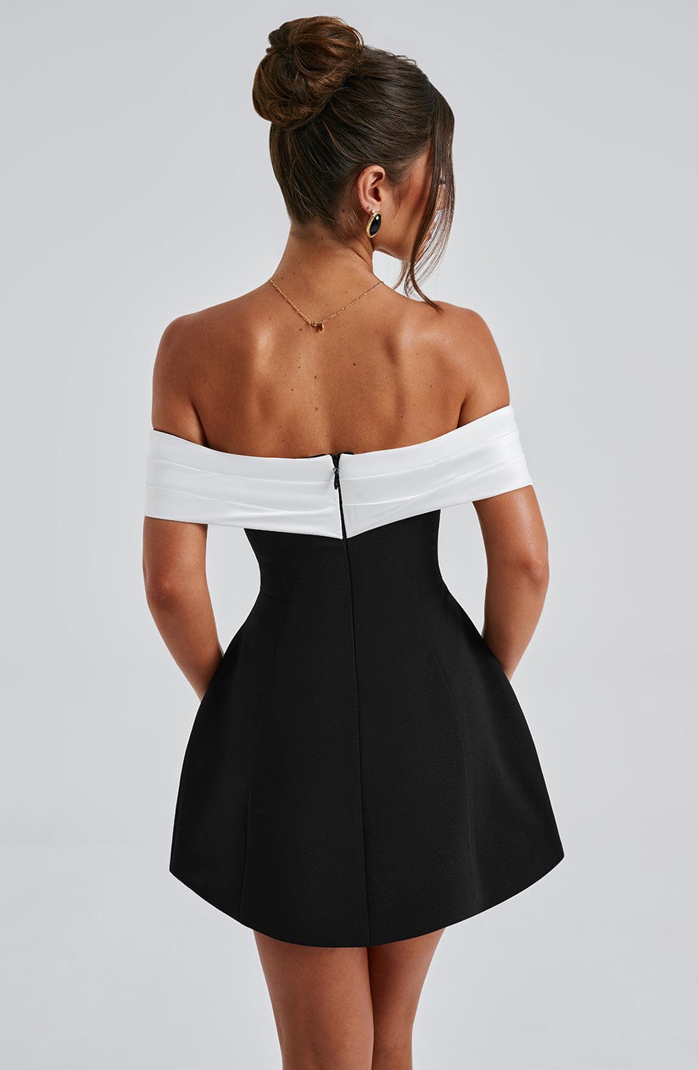 Bow Dress Zwart/Wit