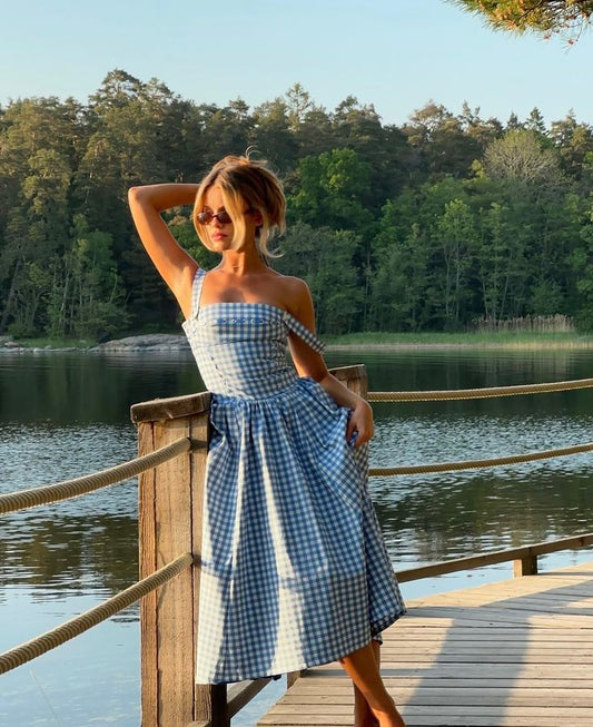 Selwyn | Charmante Gingham Zomerjurk