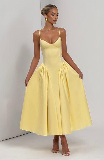 Emerson Midi Dress - Lemon