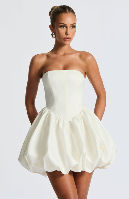 Lotus Mini Dress - Ivory