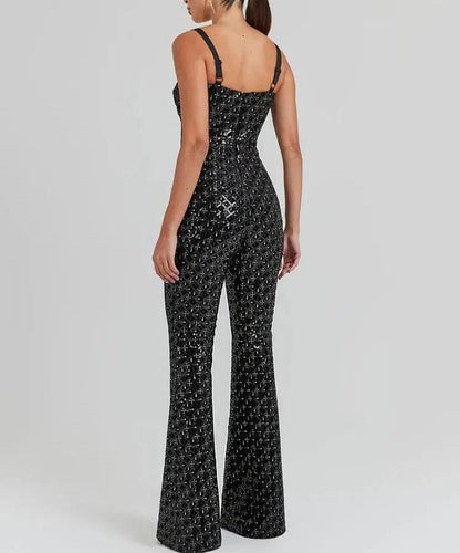 Avah | Glamoureuze Pailletten Jumpsuit
