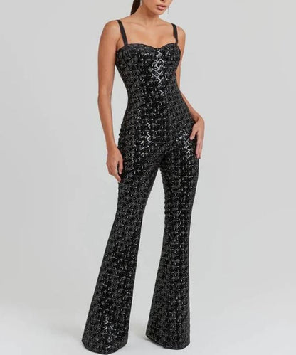 Avah | Glamoureuze Pailletten Jumpsuit
