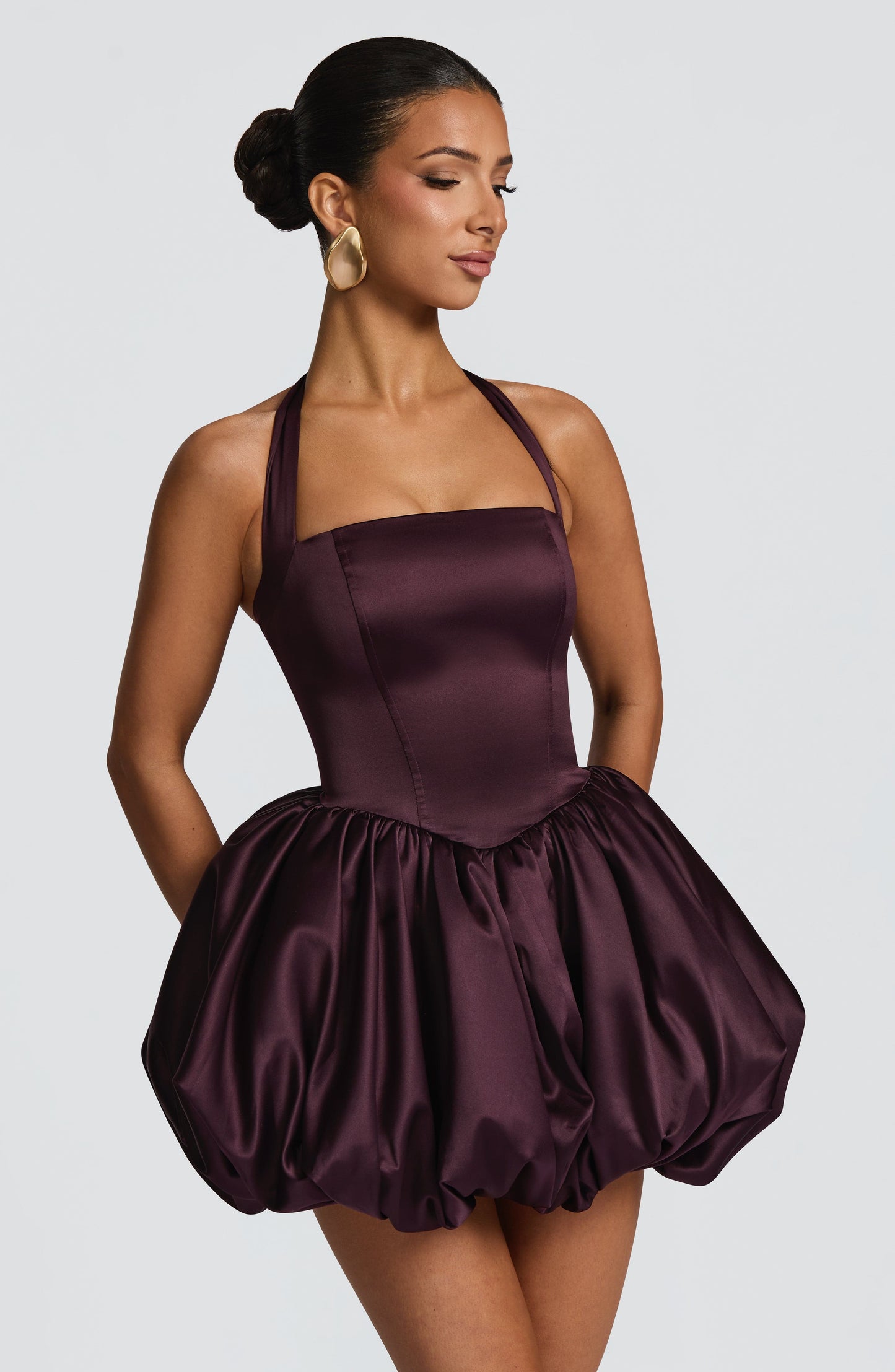 Prudence Mini Dress - Plum
