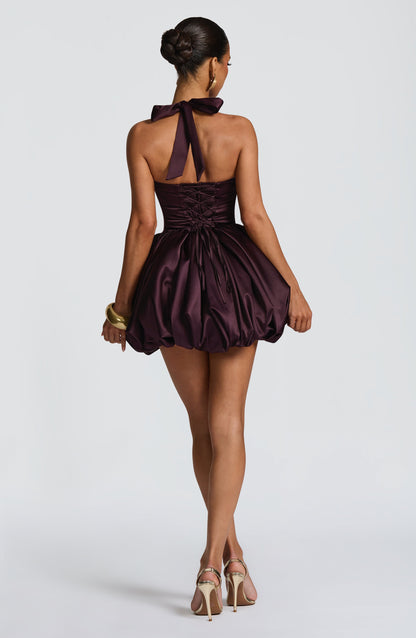 Prudence Mini Dress - Plum
