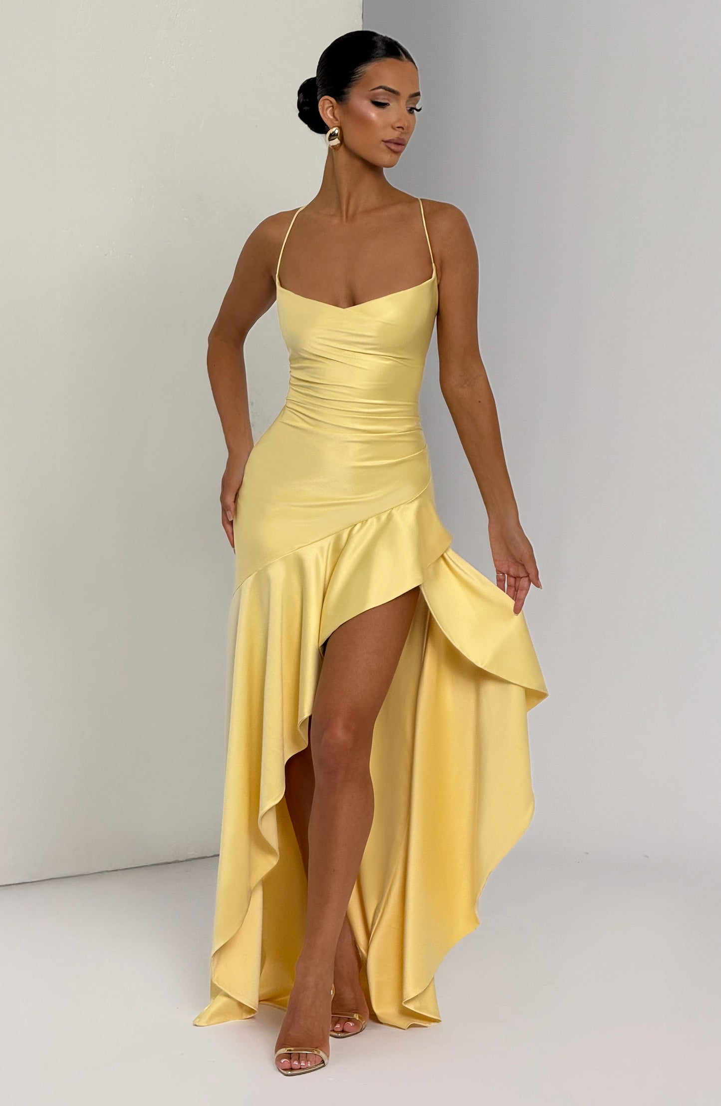 Samira Maxi Dress - Lemon