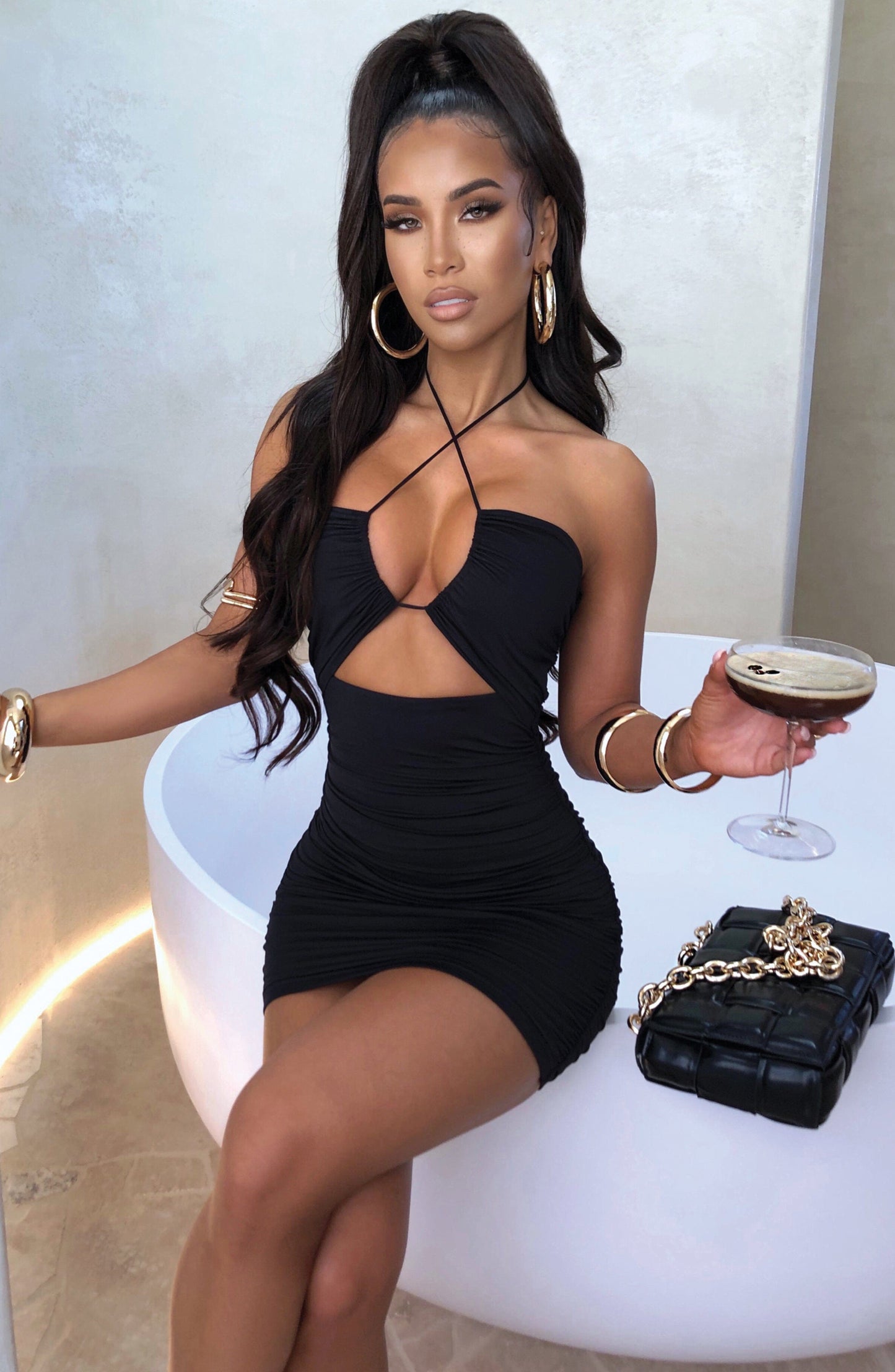 Sara Mini Dress - Black