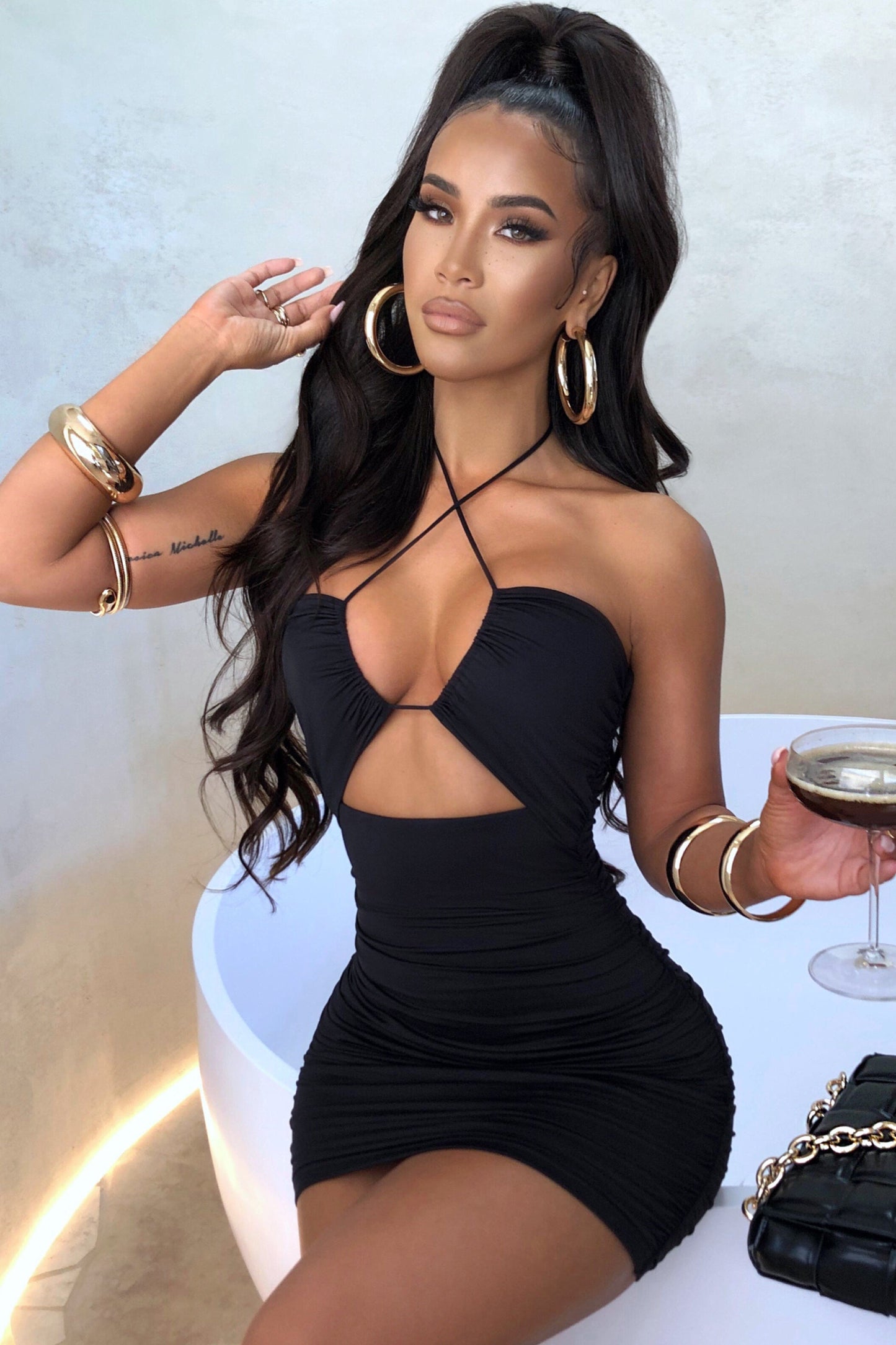 Sara Mini Dress - Black