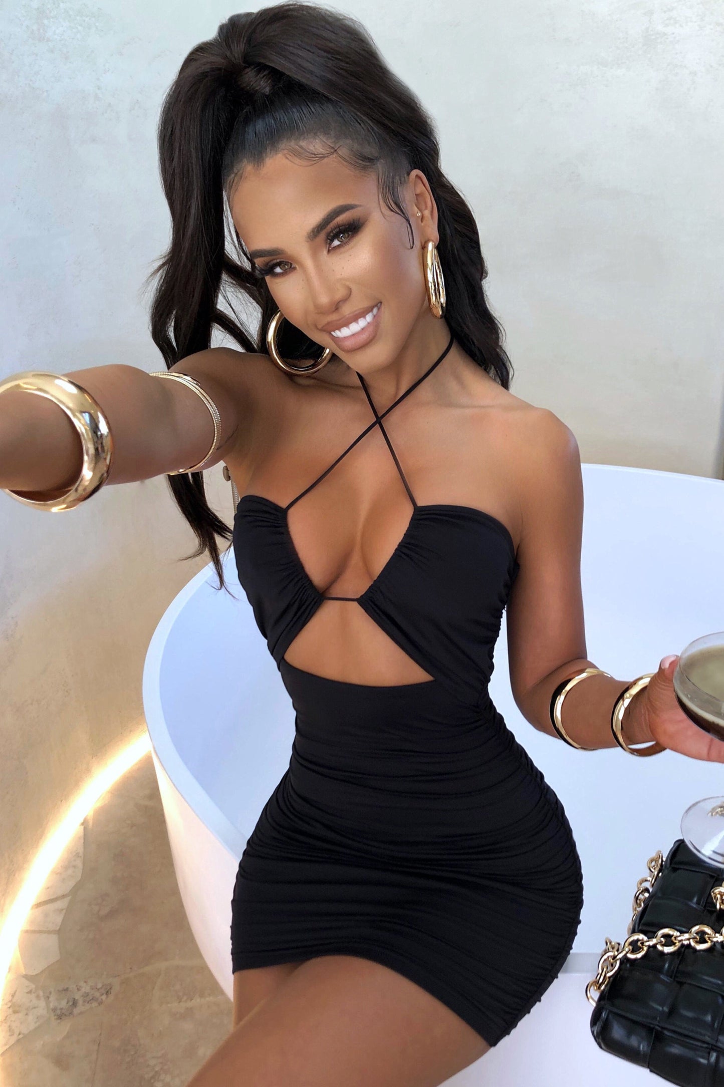 Sara Mini Dress - Black