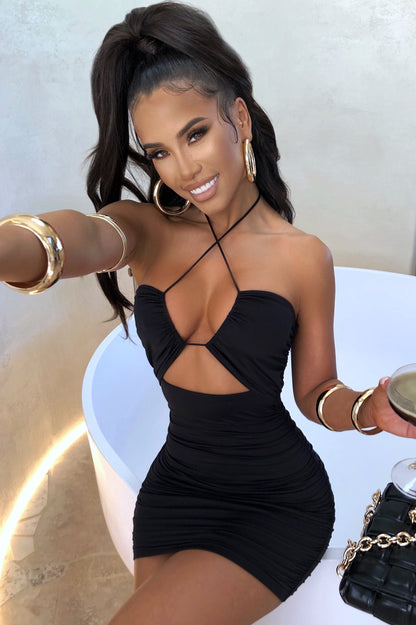 Sara Mini Dress - Black