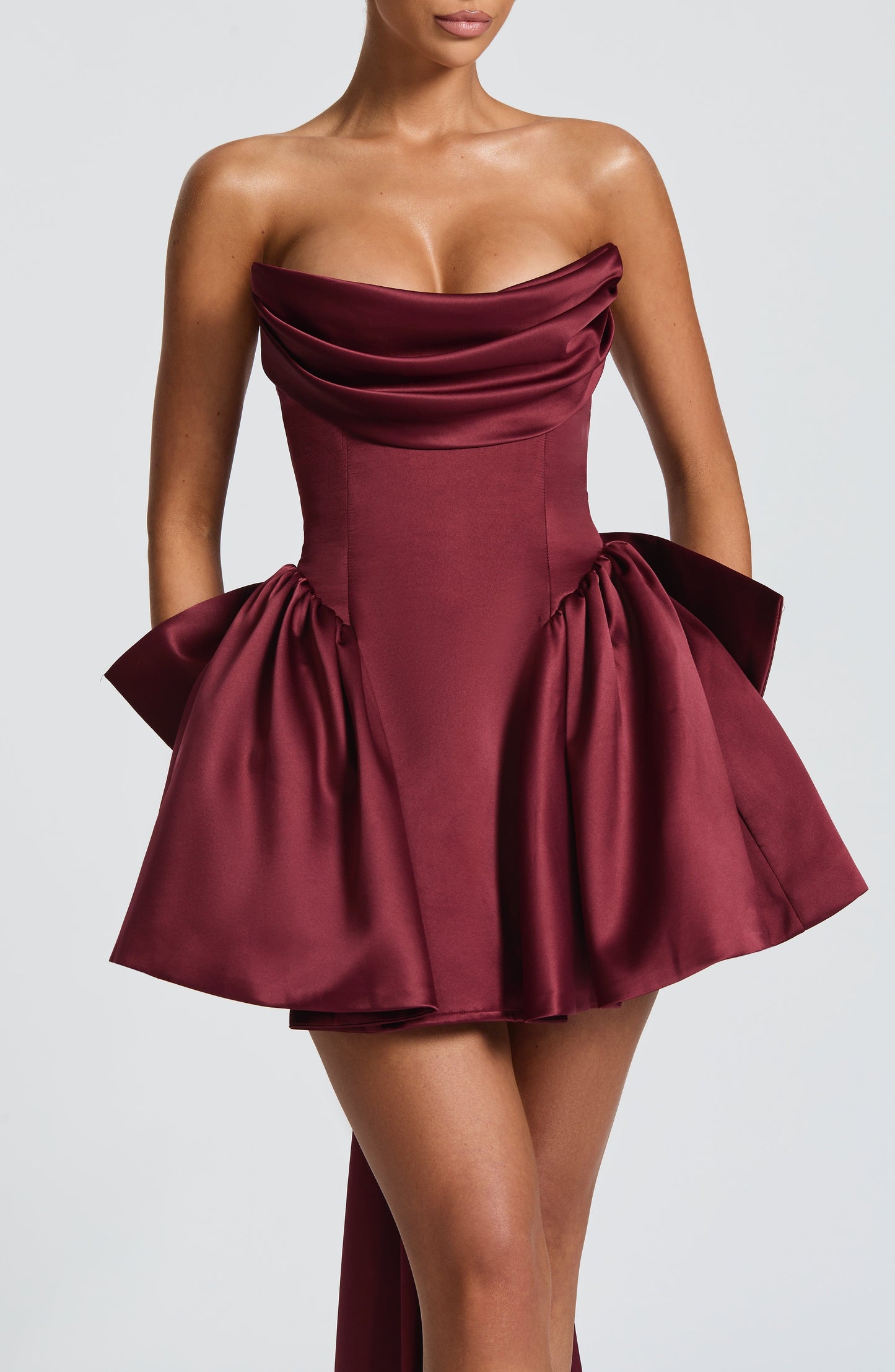 Trinity Mini Dress - Cherry Lacquer