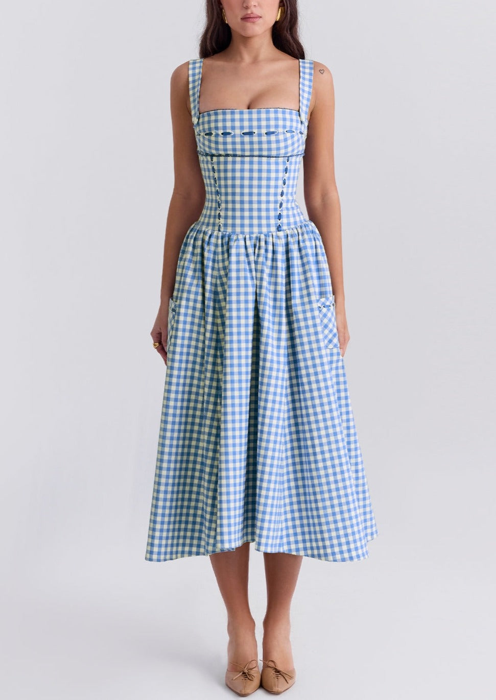 Selwyn | Charmante Gingham Zomerjurk
