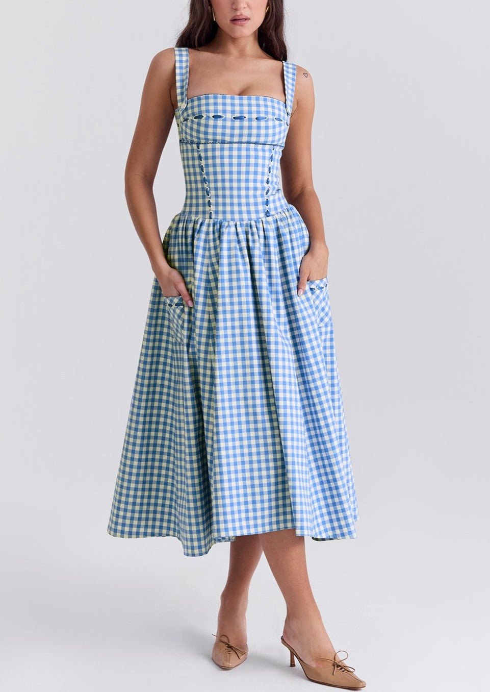 Selwyn | Charmante Gingham Zomerjurk