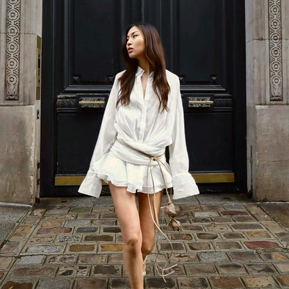 Brynlee | Plissé Mini Jurk